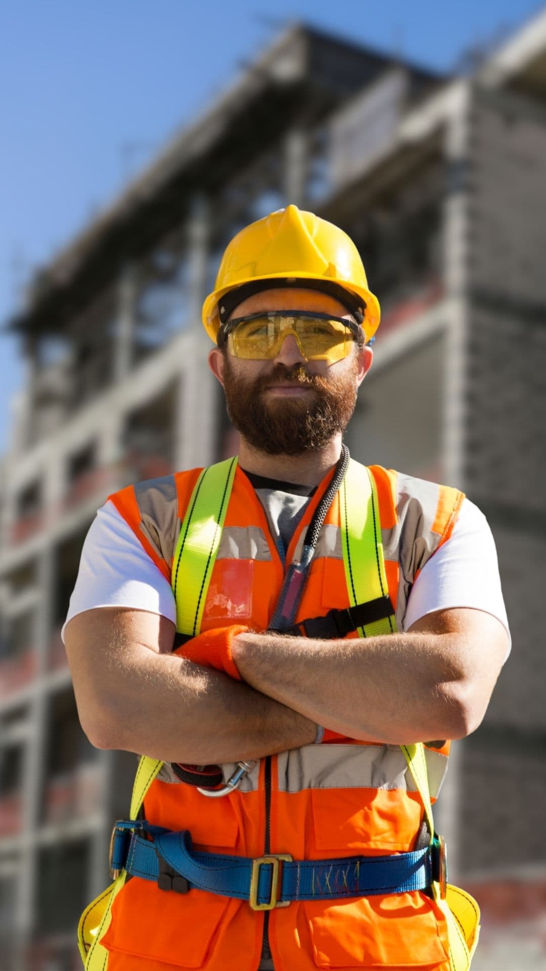 Fachkraft auf einer Schweizer Baustelle